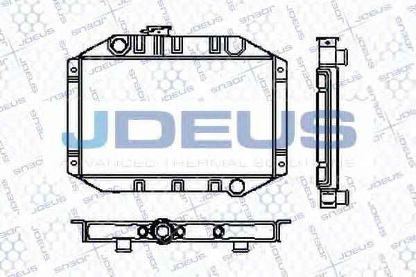 JDEUS RA0120010 Радіатор, охолодження двигуна