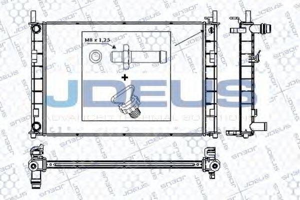 JDEUS RA0121080 Радіатор, охолодження двигуна