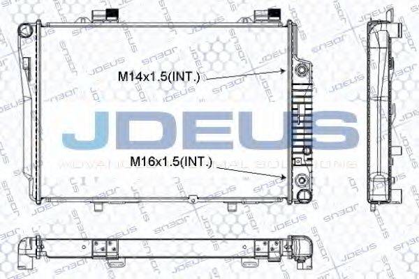 JDEUS RA0170370 Радіатор, охолодження двигуна