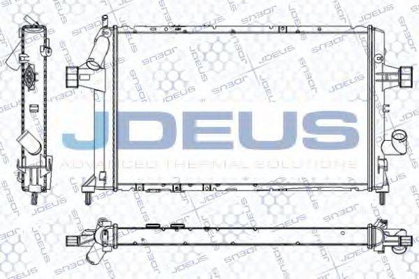 JDEUS RA0200800 Радіатор, охолодження двигуна