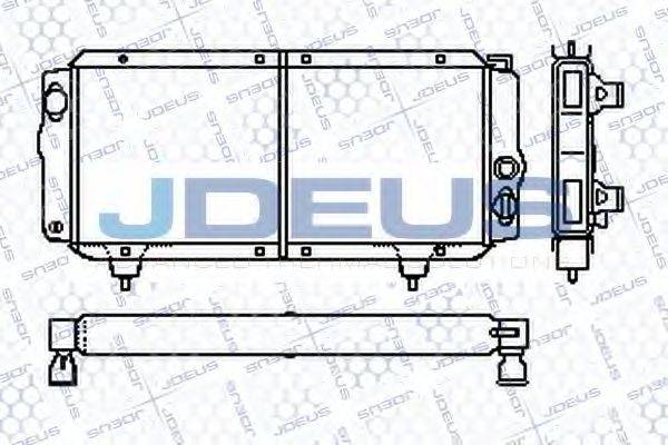 JDEUS RA0210000 Радіатор, охолодження двигуна