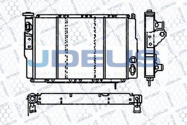 JDEUS RA0230021 Радіатор, охолодження двигуна