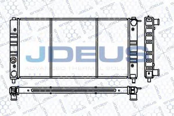 JDEUS RA0250000 Радіатор, охолодження двигуна