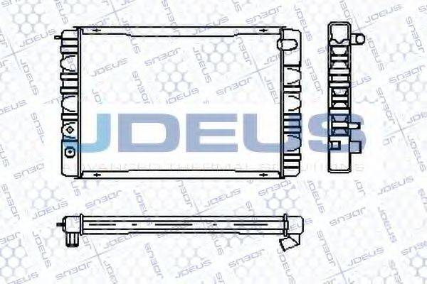 JDEUS RA0310050 Радіатор, охолодження двигуна