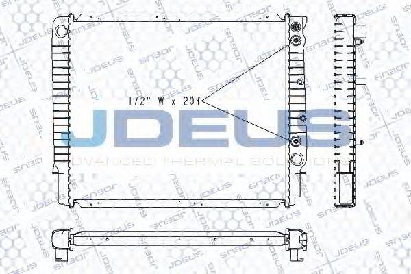 JDEUS RA0310270 Радіатор, охолодження двигуна