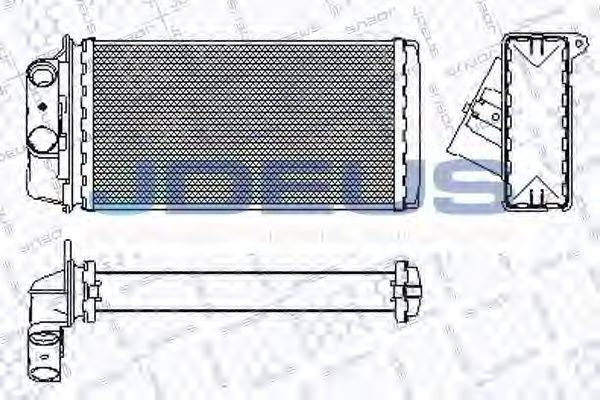 JDEUS RA2110890 Теплообмінник, опалення салону