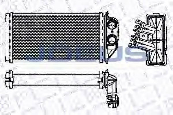 JDEUS RA2210330 Теплообмінник, опалення салону