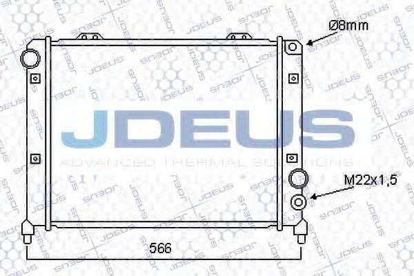 JDEUS 000V06 Радіатор, охолодження двигуна