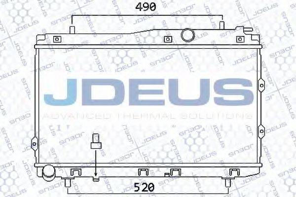 JDEUS 065M16 Радіатор, охолодження двигуна