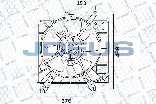 JDEUS EV65M020 Вентилятор, охолодження двигуна