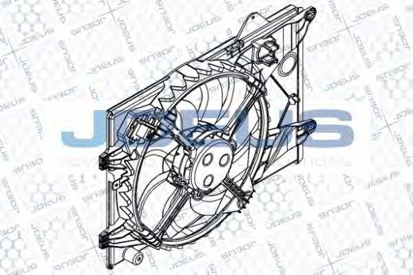 JDEUS EV8D2740 Вентилятор, охолодження двигуна