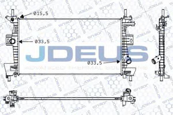 JDEUS 012M38 Радіатор, охолодження двигуна