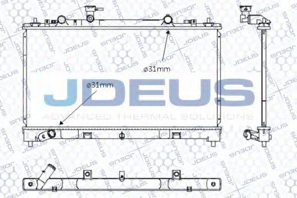 JDEUS 016M36 Радіатор, охолодження двигуна