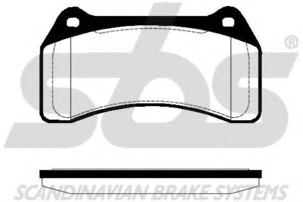 SBS 1501224028 Комплект гальмівних колодок, дискове гальмо