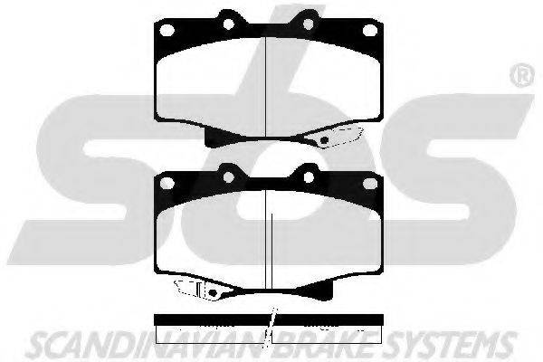 SBS 1501224539 Комплект гальмівних колодок, дискове гальмо