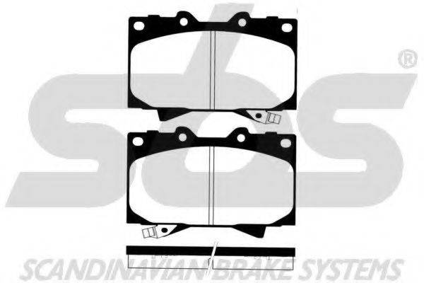 SBS 1501224548 Комплект гальмівних колодок, дискове гальмо