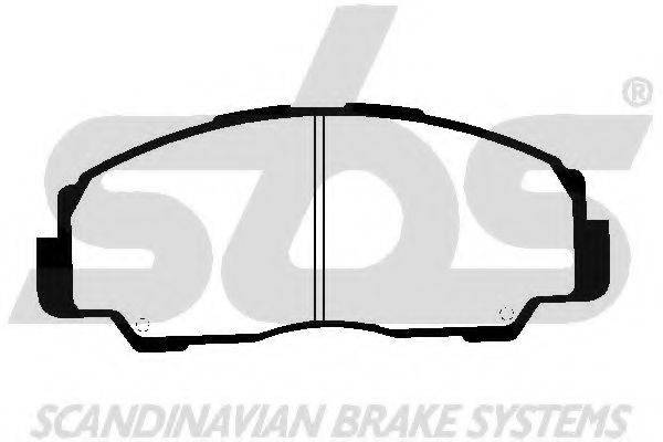 SBS 1501225106 Комплект гальмівних колодок, дискове гальмо