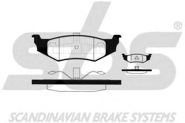 SBS 1501229317 Комплект гальмівних колодок, дискове гальмо