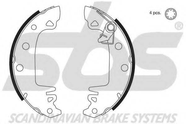SBS 18492799230 Комплект гальмівних колодок