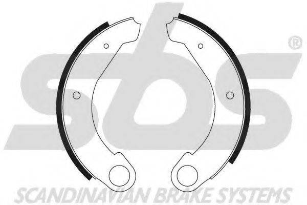 SBS 18492719262 Комплект гальмівних колодок