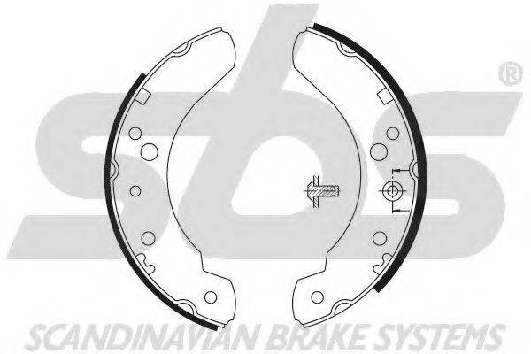 SBS 18492725440 Комплект гальмівних колодок