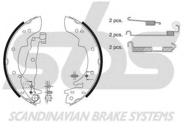 SBS 18512799447 Комплект гальмівних колодок