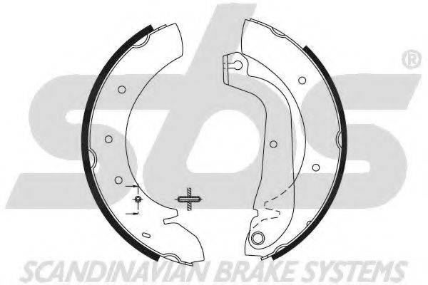 SBS 18492723480 Комплект гальмівних колодок