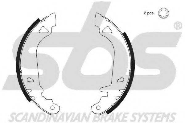 SBS 18492723482 Комплект гальмівних колодок