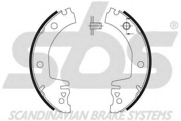 SBS 18492743514 Комплект гальмівних колодок