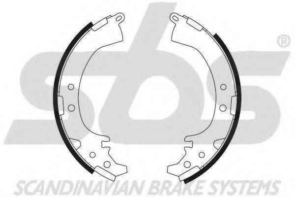 SBS 18492745525 Комплект гальмівних колодок