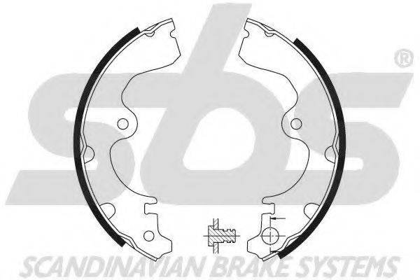 SBS 18492745534 Комплект гальмівних колодок