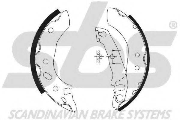 SBS 18492725535 Комплект гальмівних колодок