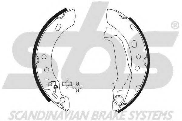 SBS 18492722543 Комплект гальмівних колодок