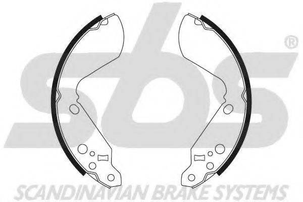 SBS 18492752555 Комплект гальмівних колодок