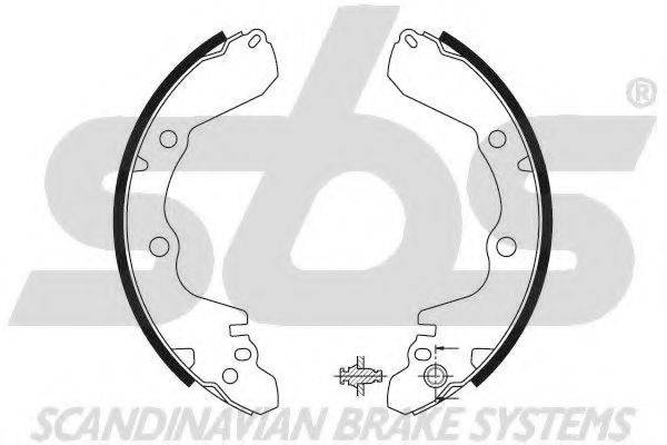 SBS 18492730566 Комплект гальмівних колодок