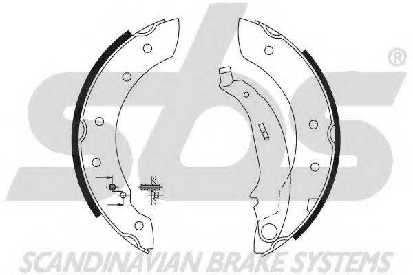 SBS 18492799572 Комплект гальмівних колодок