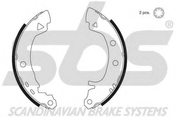 SBS 18492723580 Комплект гальмівних колодок