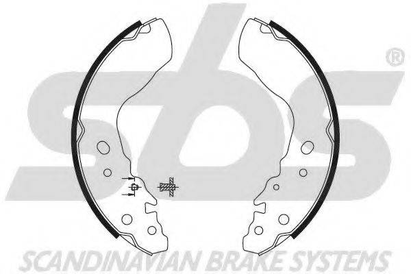 SBS 18492752584 Комплект гальмівних колодок