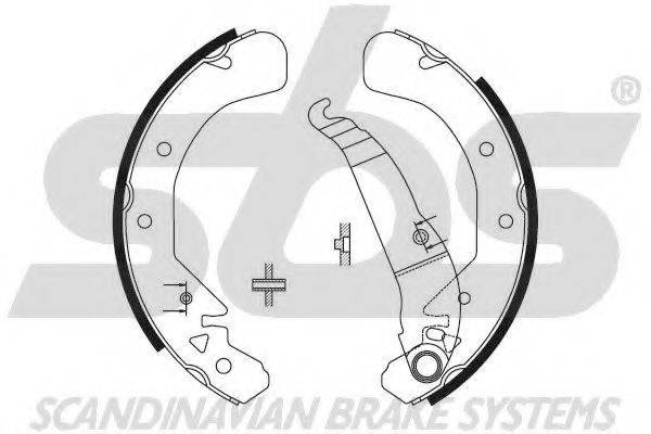 SBS 18492736589 Комплект гальмівних колодок