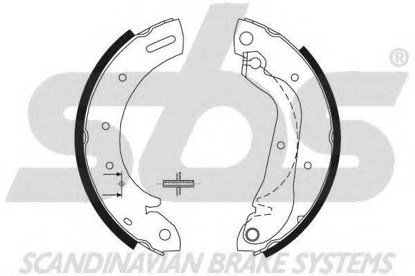 SBS 18492722596 Комплект гальмівних колодок