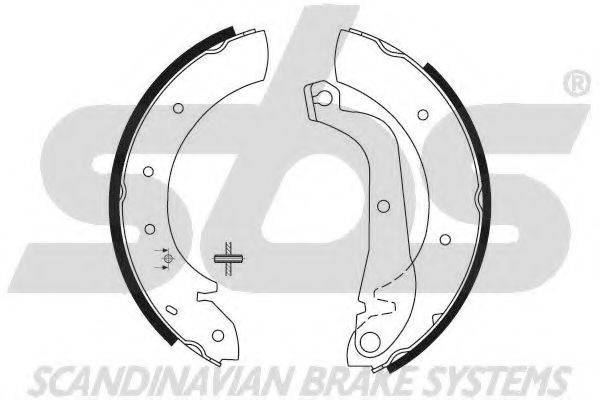 SBS 18492722620 Комплект гальмівних колодок