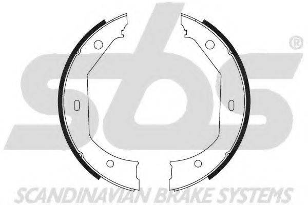 SBS 18492715638 Комплект гальмівних колодок; Комплект гальмівних колодок, стоянкова гальмівна система