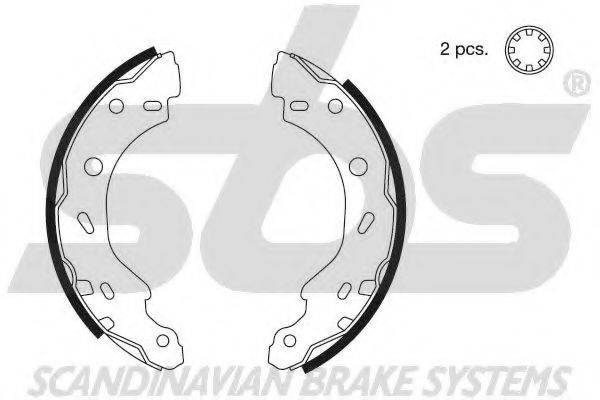 SBS 18492733671 Комплект гальмівних колодок