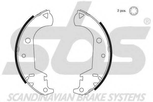 SBS 18492723677 Комплект гальмівних колодок