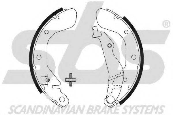 SBS 18492750717 Комплект гальмівних колодок