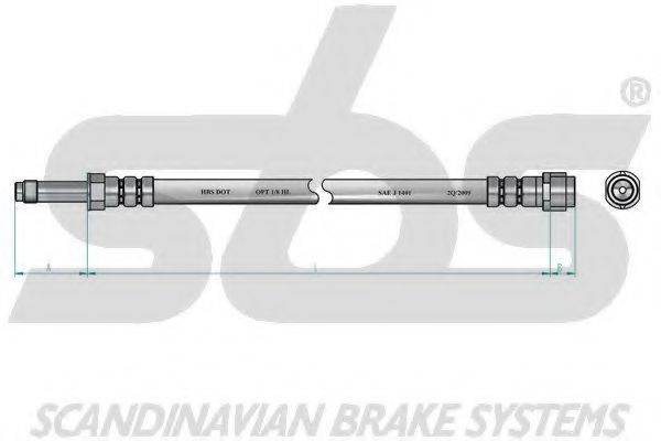 SBS 13308547131 Гальмівний шланг