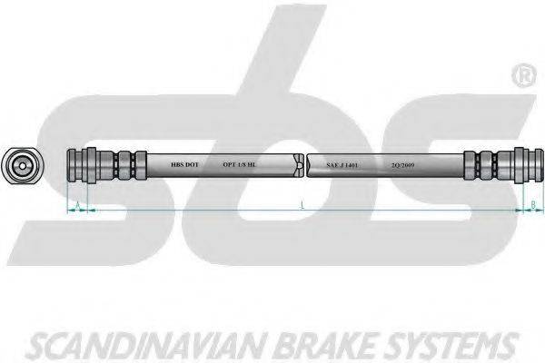 SBS 1330855234 Гальмівний шланг
