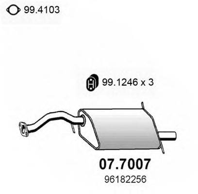 ASSO 077007 Глушник вихлопних газів кінцевий