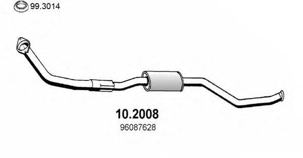 ASSO 102008 Передглушувач вихлопних газів