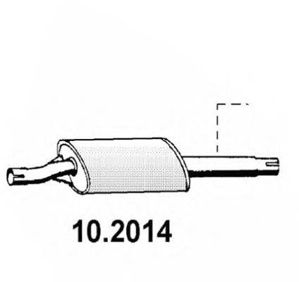 ASSO 102014 Передглушувач вихлопних газів